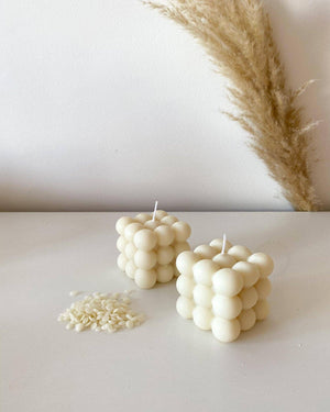 BUBBLE CANDLE IVORY