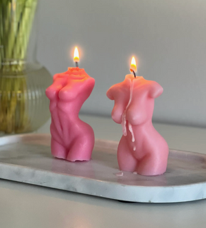 PINK TORSO CANDLE